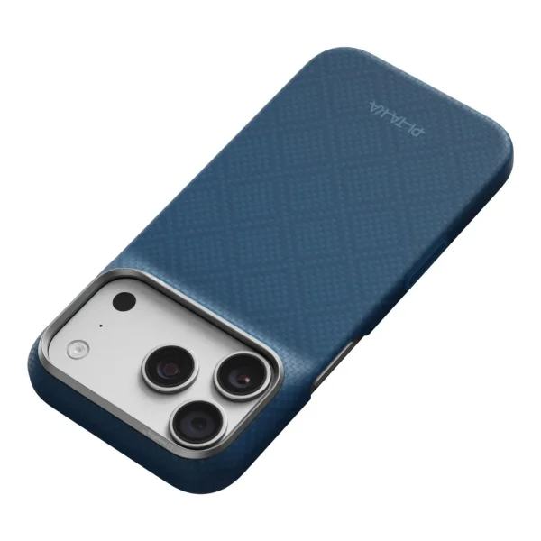 Θήκη iPhone 18 Pro Pitaka Edge Case Argyle MagSafe Midnight Blue - Image 5