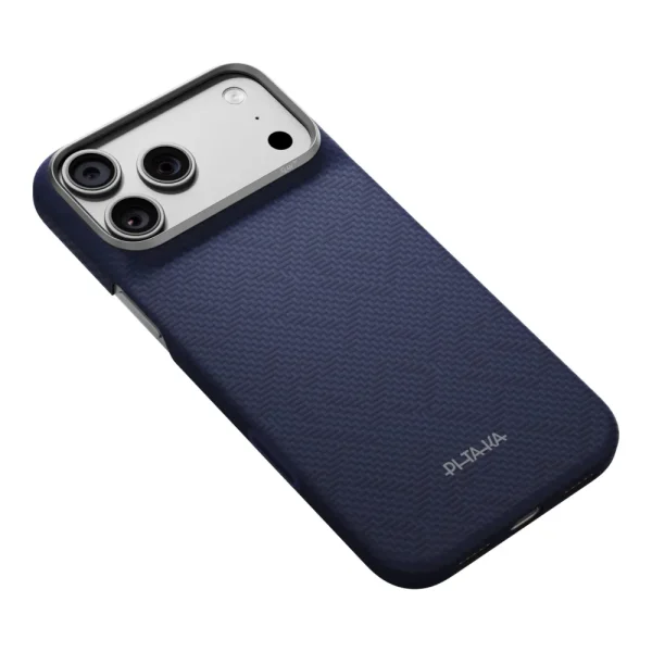 Θήκη iPhone 18 Pro Max Pitaka Edge Case PTK Weaving MagSafe Sapphire Blue - Image 4