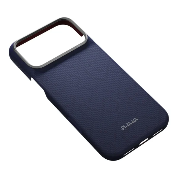 Θήκη iPhone 18 Pro Max Pitaka Edge Case PTK Weaving MagSafe Sapphire Blue - Image 6