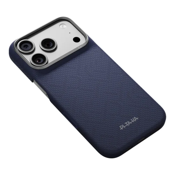 Θήκη iPhone 18 Pro Pitaka Edge Case PTK Weaving MagSafe Sapphire Blue - Image 5