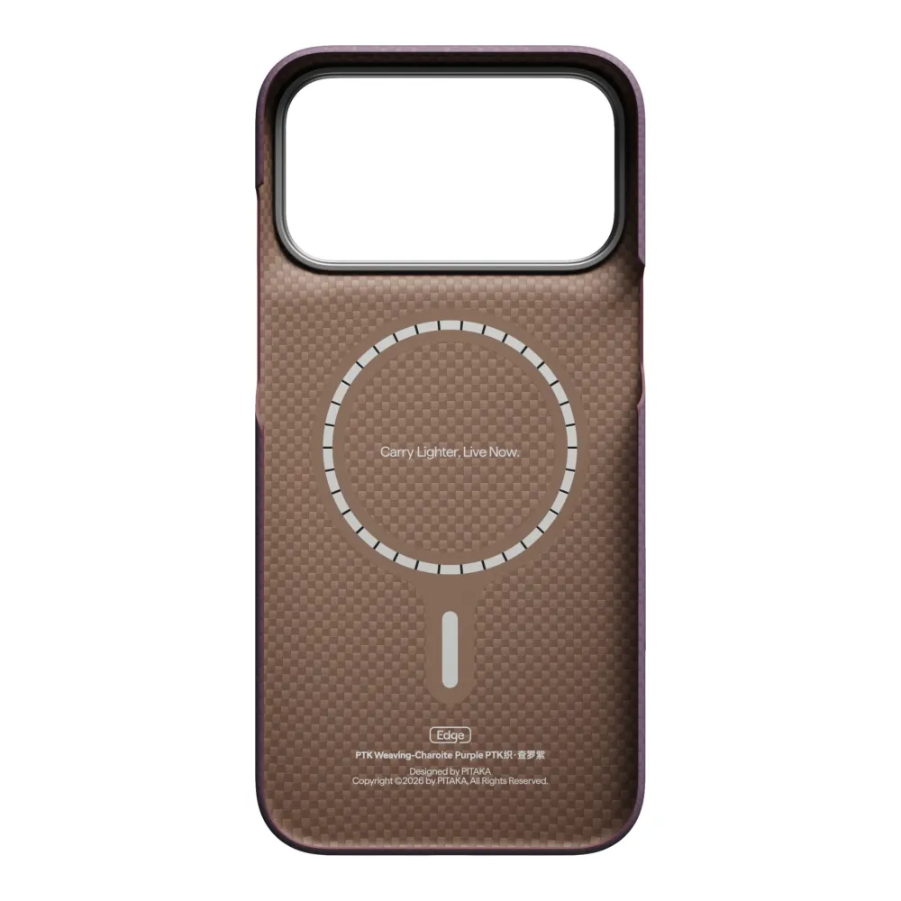 Θήκη iPhone 18 Pro Max Pitaka Edge Case PTK Weaving MagSafe Charoite Purple - Image 3
