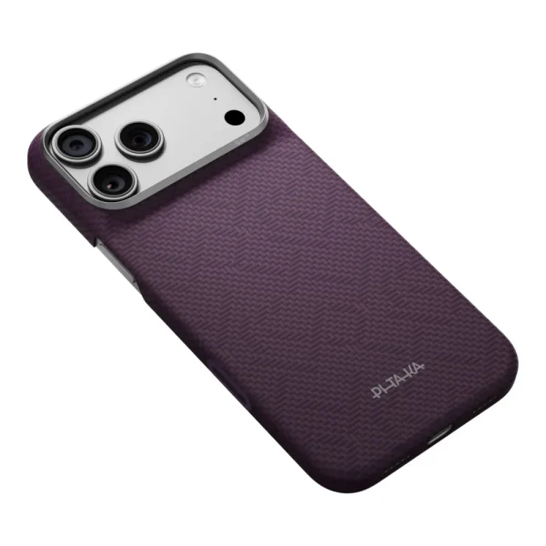Θήκη iPhone 18 Pro Max Pitaka Edge Case PTK Weaving MagSafe Charoite Purple - Image 4