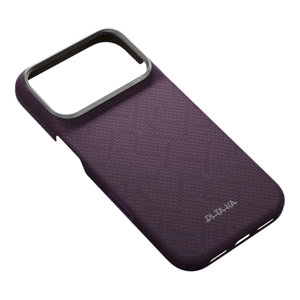 Θήκη iPhone 18 Pro Pitaka Edge Case PTK Weaving MagSafe Charoite Purple - Image 2