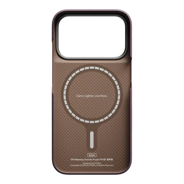 Θήκη iPhone 18 Pro Pitaka Edge Case PTK Weaving MagSafe Charoite Purple - Image 4