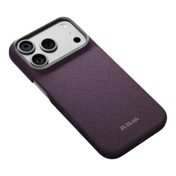 Θήκη iPhone 18 Pro Pitaka Edge Case PTK Weaving MagSafe Charoite Purple - Image 5