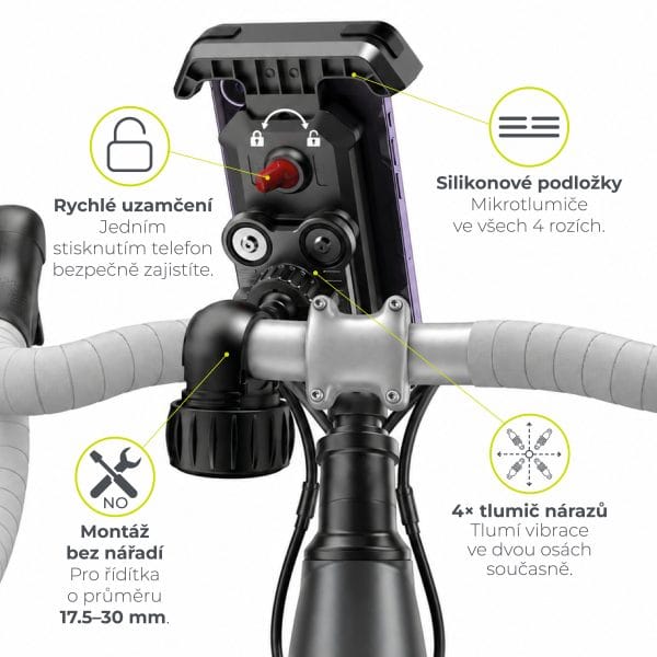 Mobile Origin Bike Phone Holder B1 with Anti-Shock & Vibration Reduction