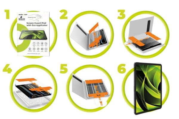 Mobile Origin Screen Guard iPad with Eco Applicator Air 11" M2 2024/M3 2025/M4 2026
