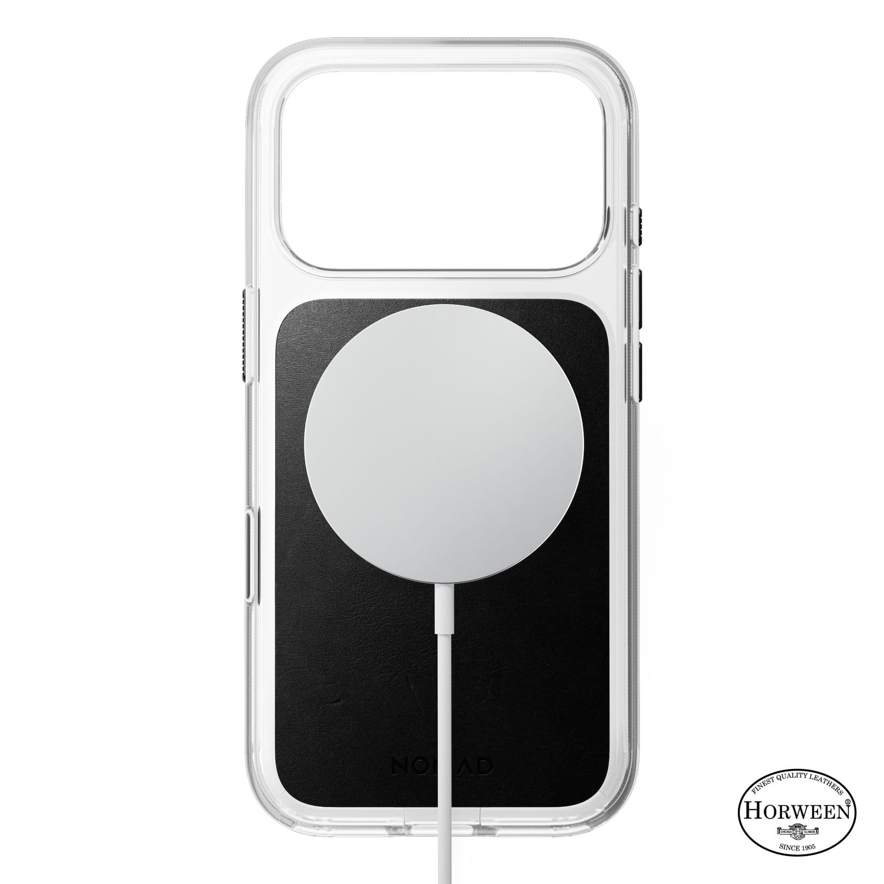 Nomad Clear Leather Case black (Horween) - iPhone 18 Pro/17 Pro