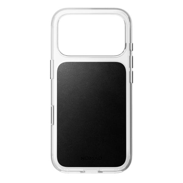 Nomad Clear Leather Case black (Horween) - iPhone 18 Pro/17 Pro