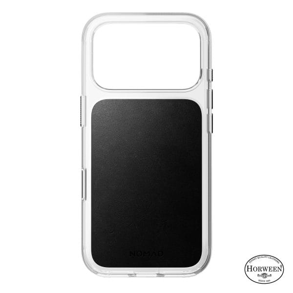 Nomad Clear Leather Case black (Horween) - iPhone 18 Pro/17 Pro