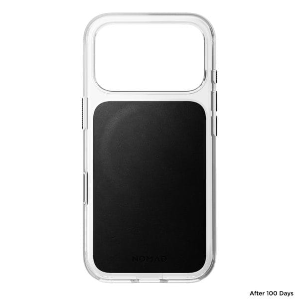 Nomad Clear Leather Case black (Horween) - iPhone 18 Pro/17 Pro