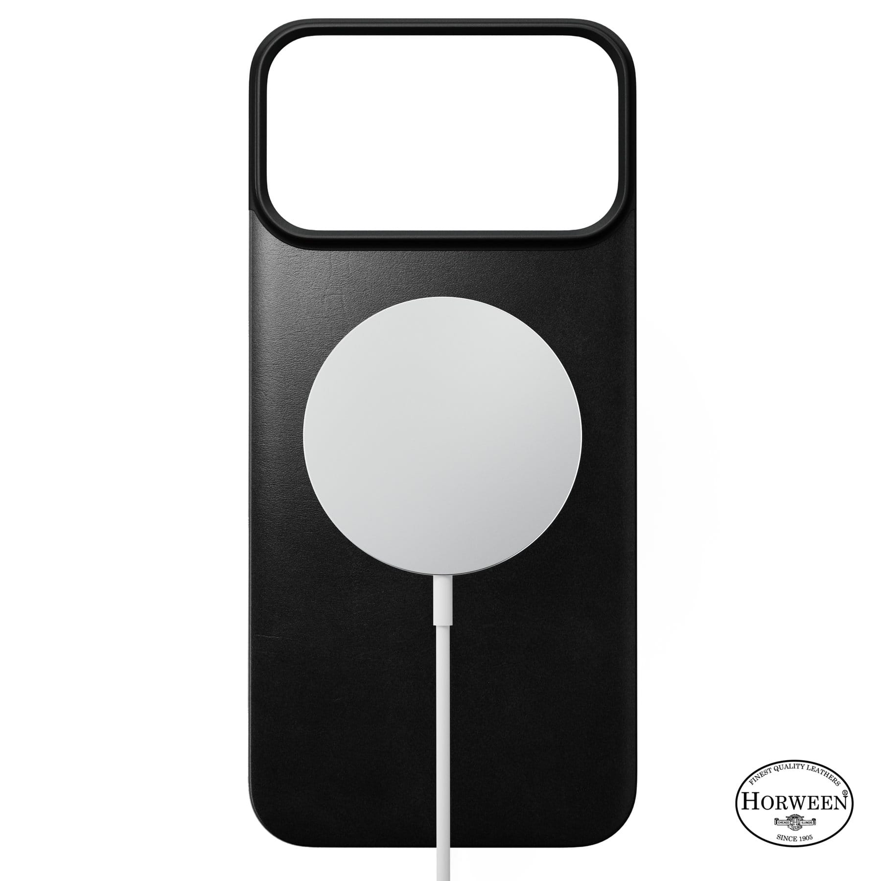 Nomad Magnetic Leather Back black (Horween) Magsafe - iPhone 18 Pro Max/17 Pro Max
