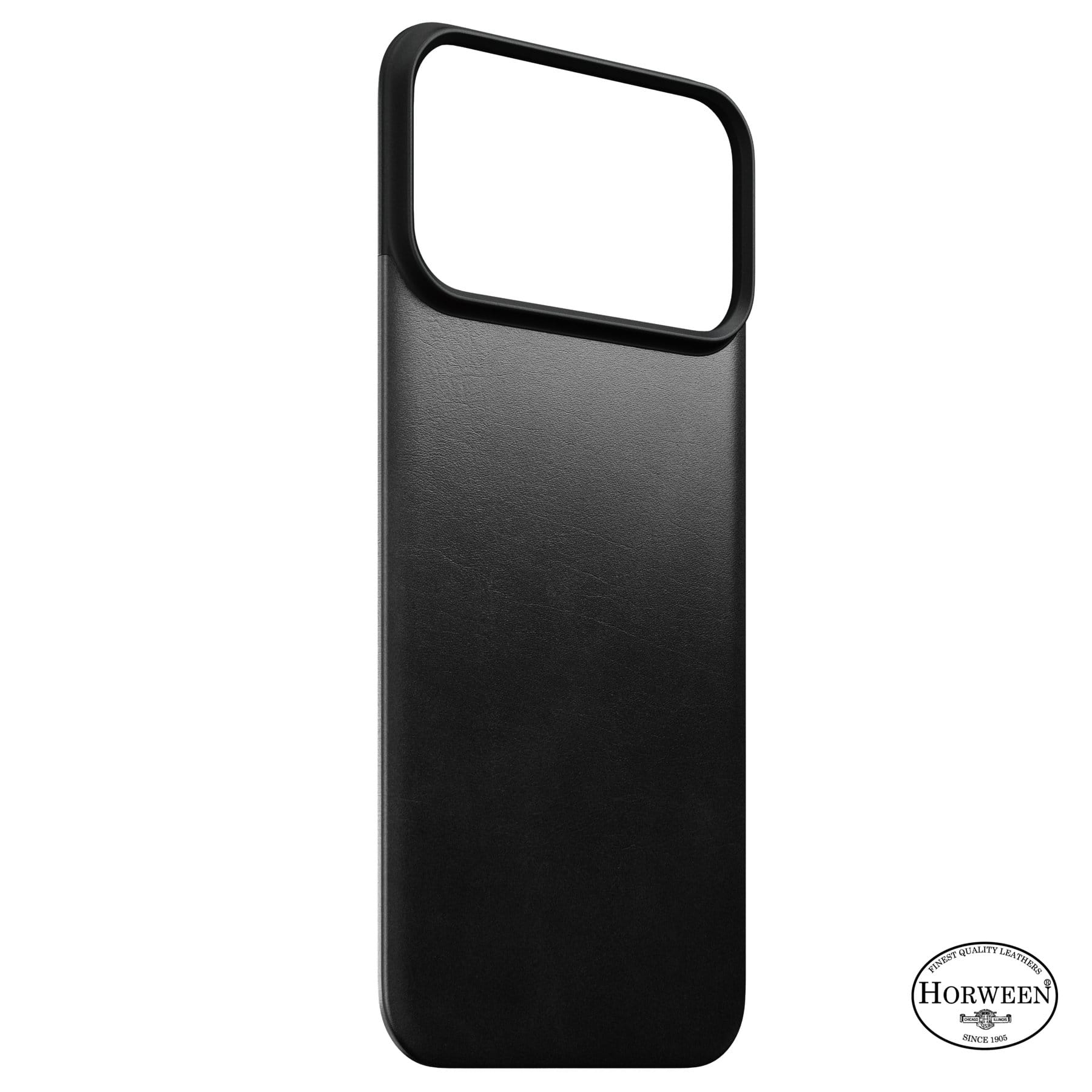 Θήκη iPhone 18 Pro Max / 17 Pro Max Nomad Magnetic Leather Back MagSafe Black Horween