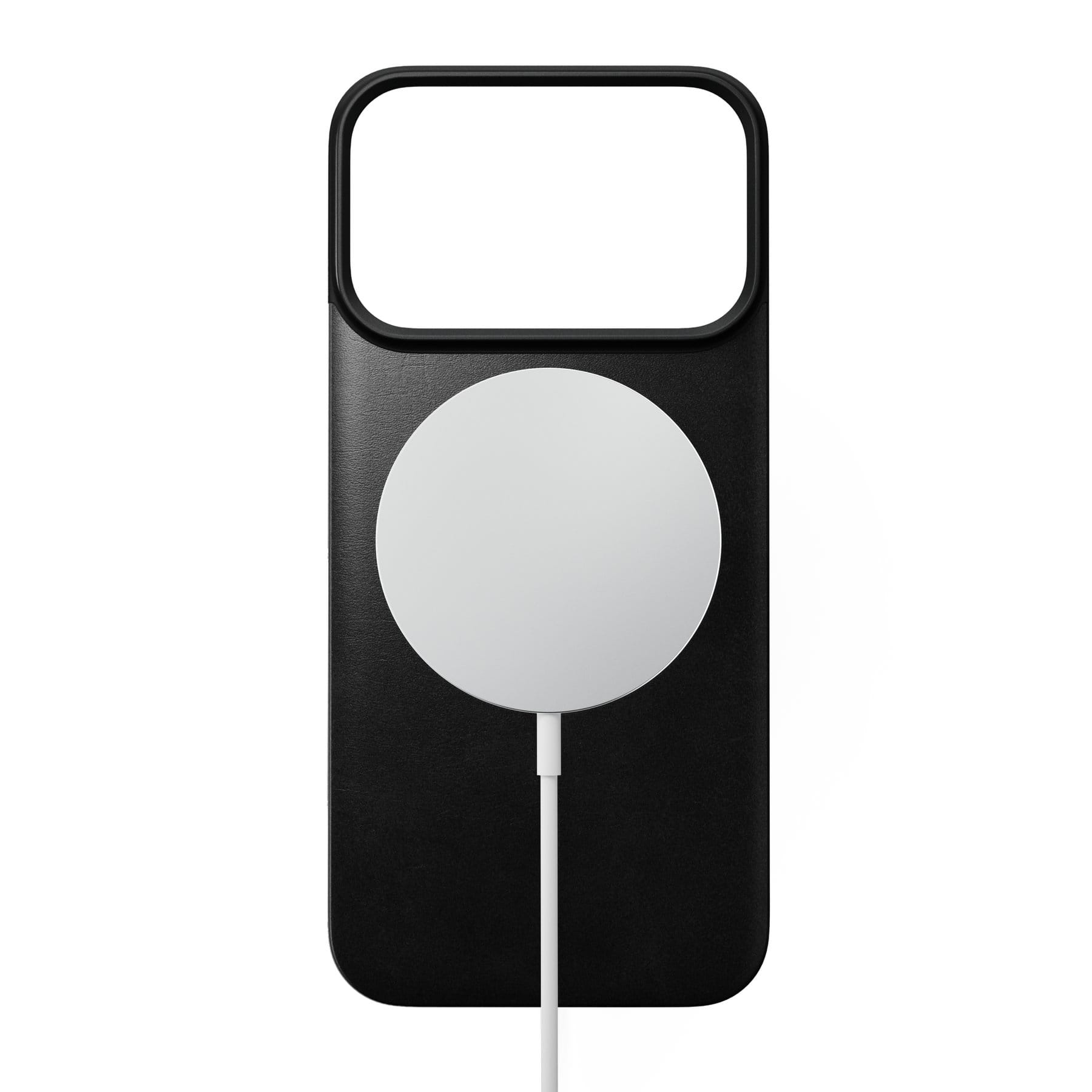 Nomad Magnetic Leather Back black (Horween) Magsafe - iPhone 18 Pro/17 Pro
