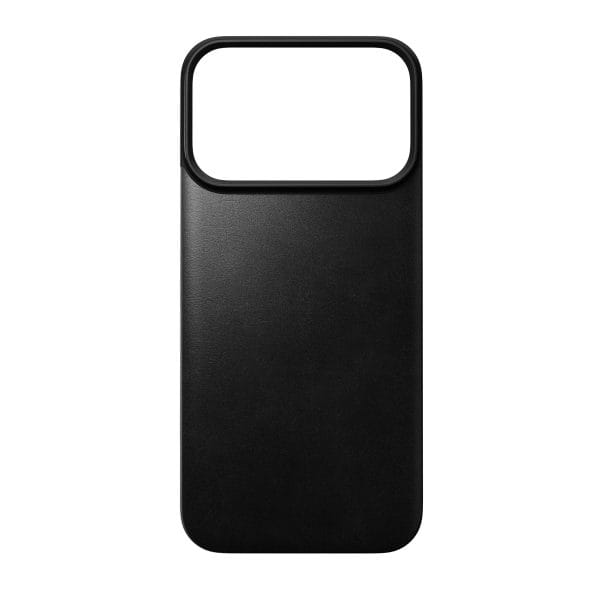 Nomad Magnetic Leather Back black (Horween) Magsafe - iPhone 18 Pro/17 Pro