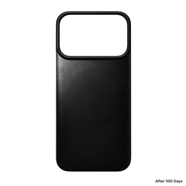Nomad Magnetic Leather Back black (Horween) Magsafe - iPhone 18 Pro/17 Pro