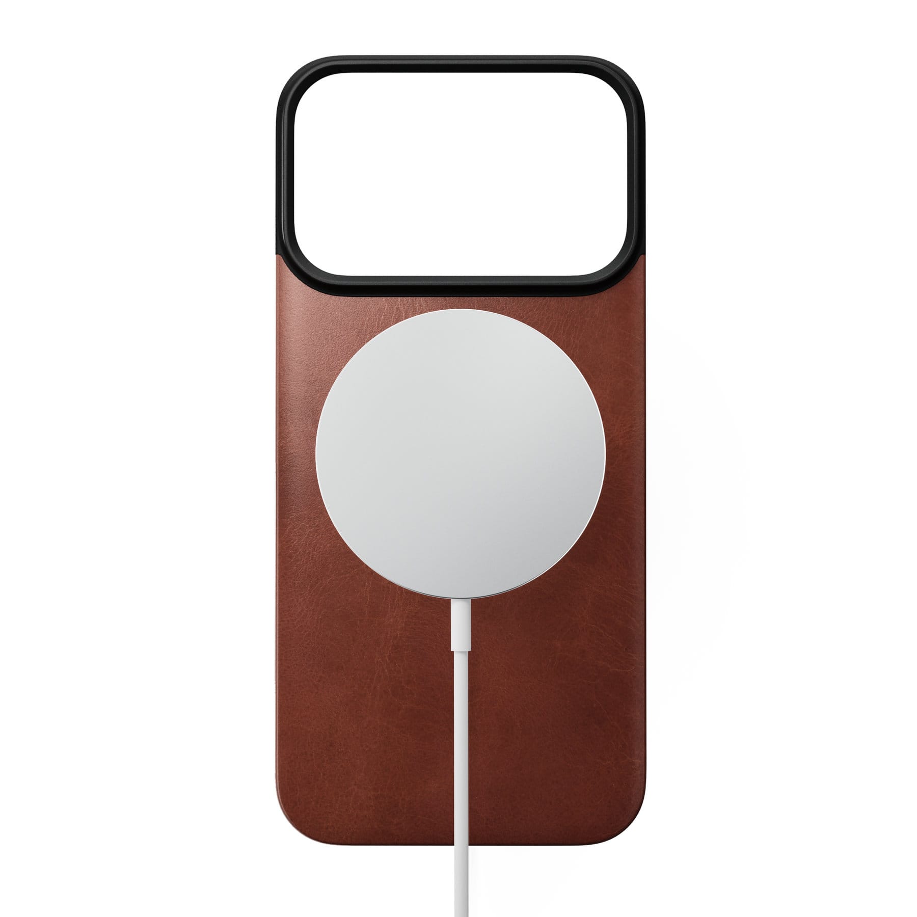 Nomad Magnetic Leather Back olde dublin (Horween) Magsafe - iPhone 18 Pro/17 Pro