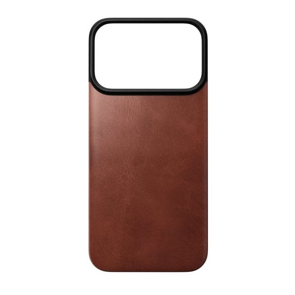 Nomad Magnetic Leather Back olde dublin (Horween) Magsafe - iPhone 18 Pro/17 Pro