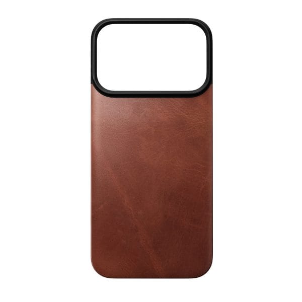 Nomad Magnetic Leather Back olde dublin (Horween) Magsafe - iPhone 18 Pro/17 Pro