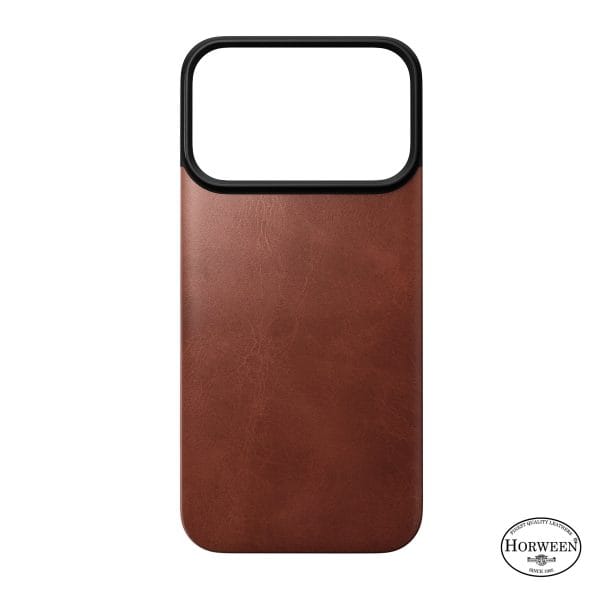 Nomad Magnetic Leather Back olde dublin (Horween) Magsafe - iPhone 18 Pro/17 Pro
