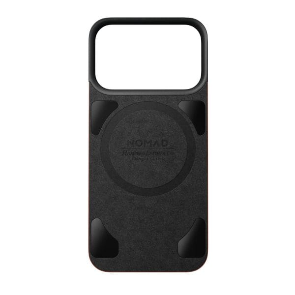 Nomad Magnetic Leather Back olde dublin (Horween) Magsafe - iPhone 18 Pro/17 Pro