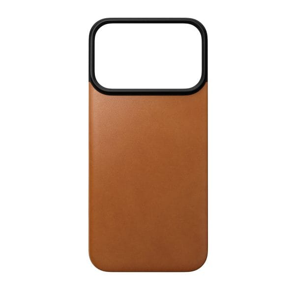 Nomad Magnetic Leather Back saddle (Horween) Magsafe - iPhone 18 Pro/17 Pro