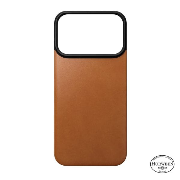 Nomad Magnetic Leather Back saddle (Horween) Magsafe - iPhone 18 Pro/17 Pro