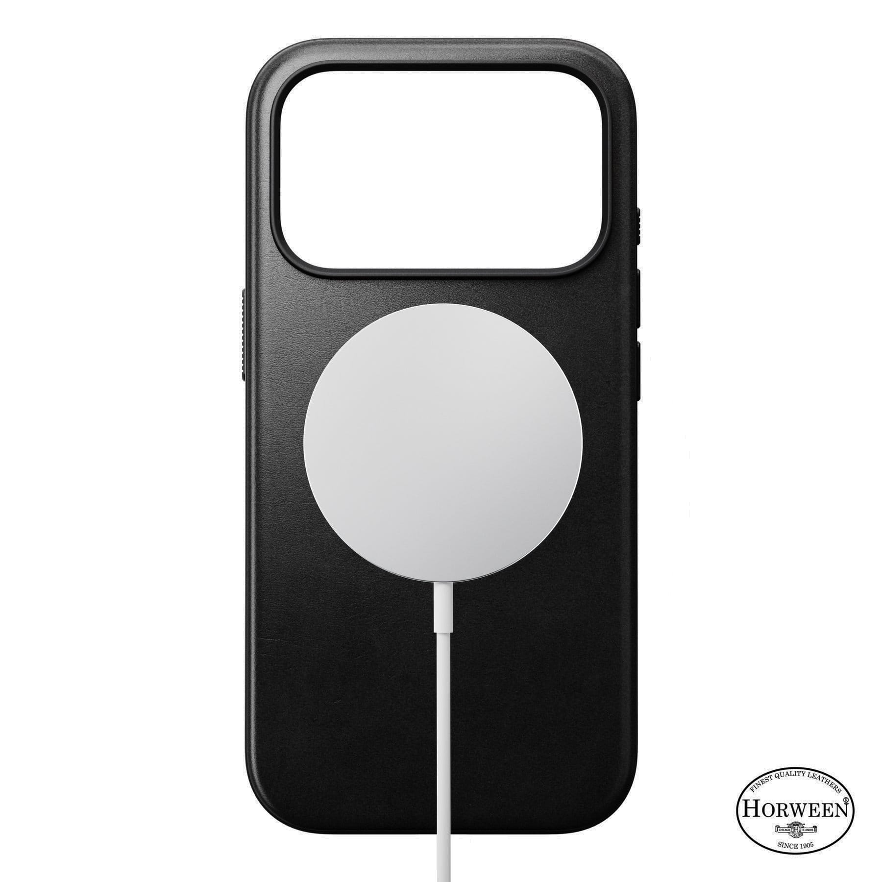 Nomad Modern Leather Case black (Horween) - iPhone 18 Pro/17 Pro