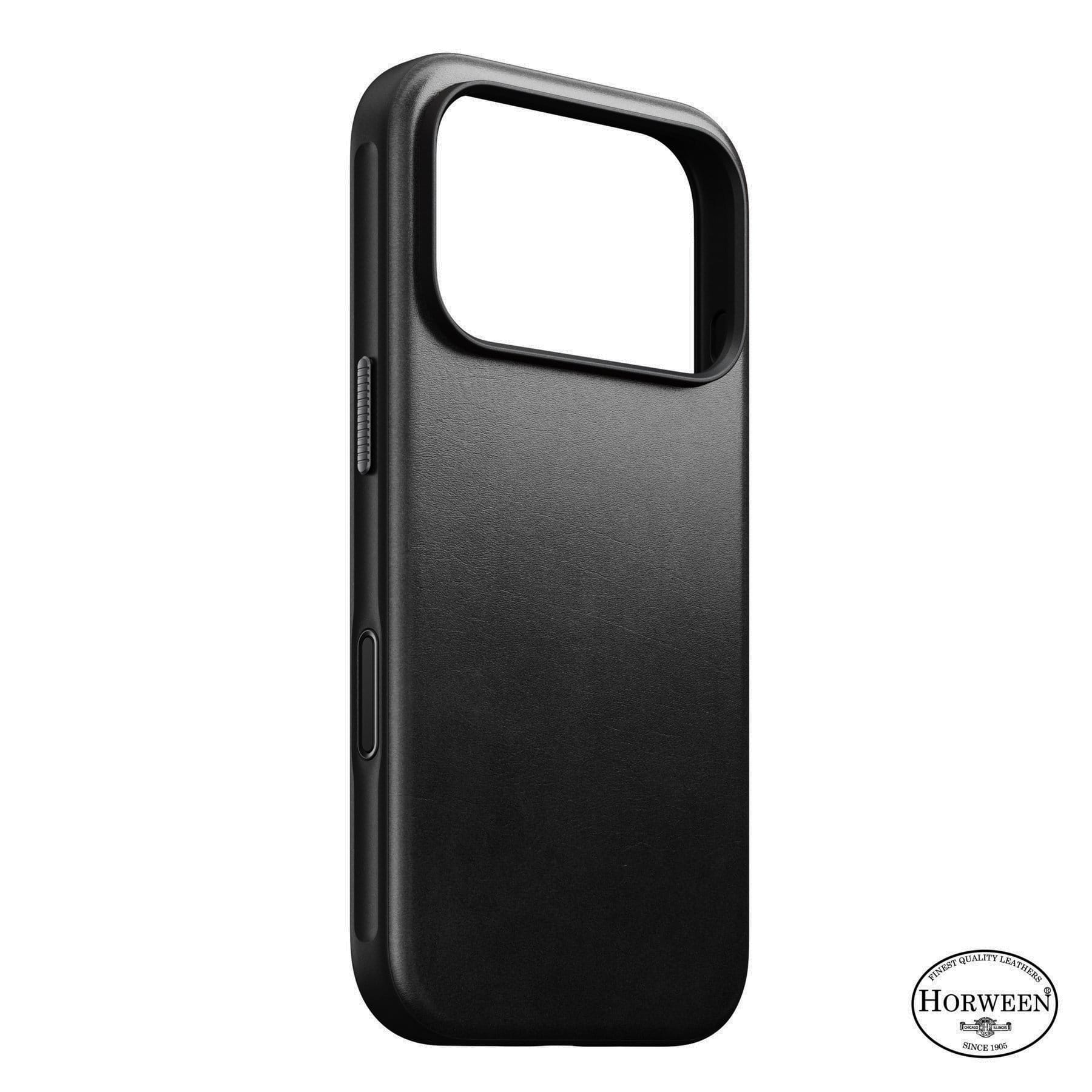 Θήκη iPhone 18 Pro / 17 Pro Nomad Modern Leather Case Black Horween