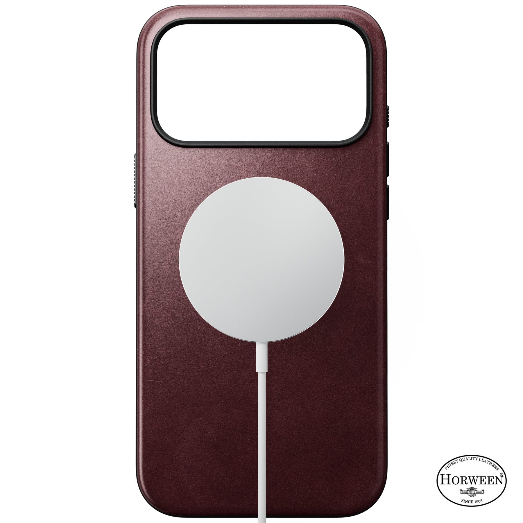 Nomad Modern Leather Case burgundy (Horween) - iPhone 18 Pro Max/17 Pro Max