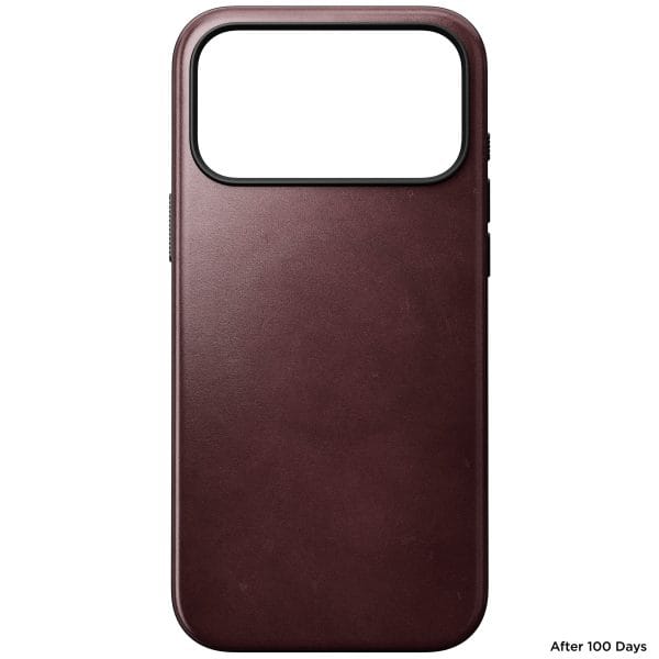 Nomad Modern Leather Case burgundy (Horween) - iPhone 18 Pro Max/17 Pro Max