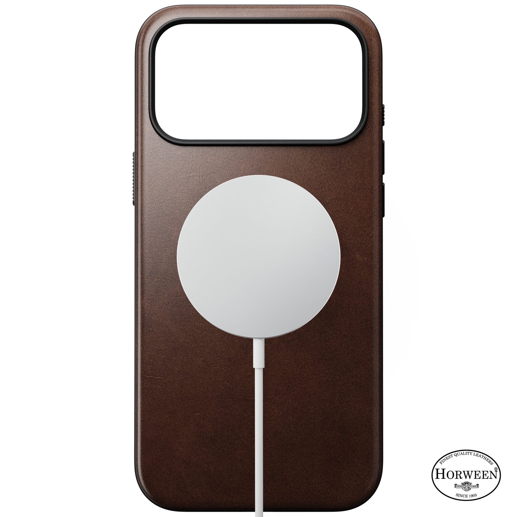 Nomad Modern Leather Case rustic brown (Horween) - iPhone 18 Pro Max/17 Pro Max