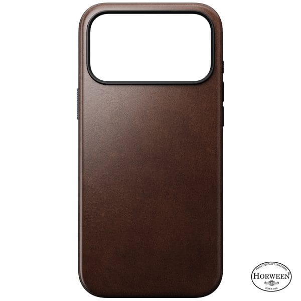 Nomad Modern Leather Case rustic brown (Horween) - iPhone 18 Pro Max/17 Pro Max