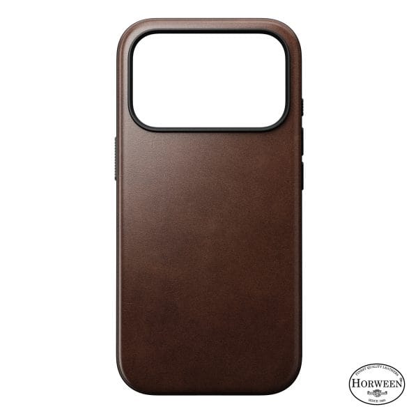 Nomad Modern Leather Case rustic brown (Horween) - iPhone 18 Pro/17 Pro