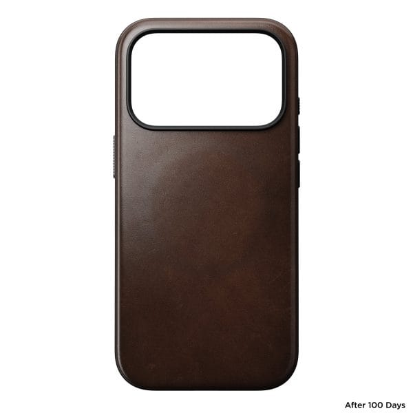 Nomad Modern Leather Case rustic brown (Horween) - iPhone 18 Pro/17 Pro