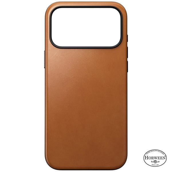 Nomad Modern Leather Case saddle (Horween) - iPhone 18 Pro Max/17 Pro Max