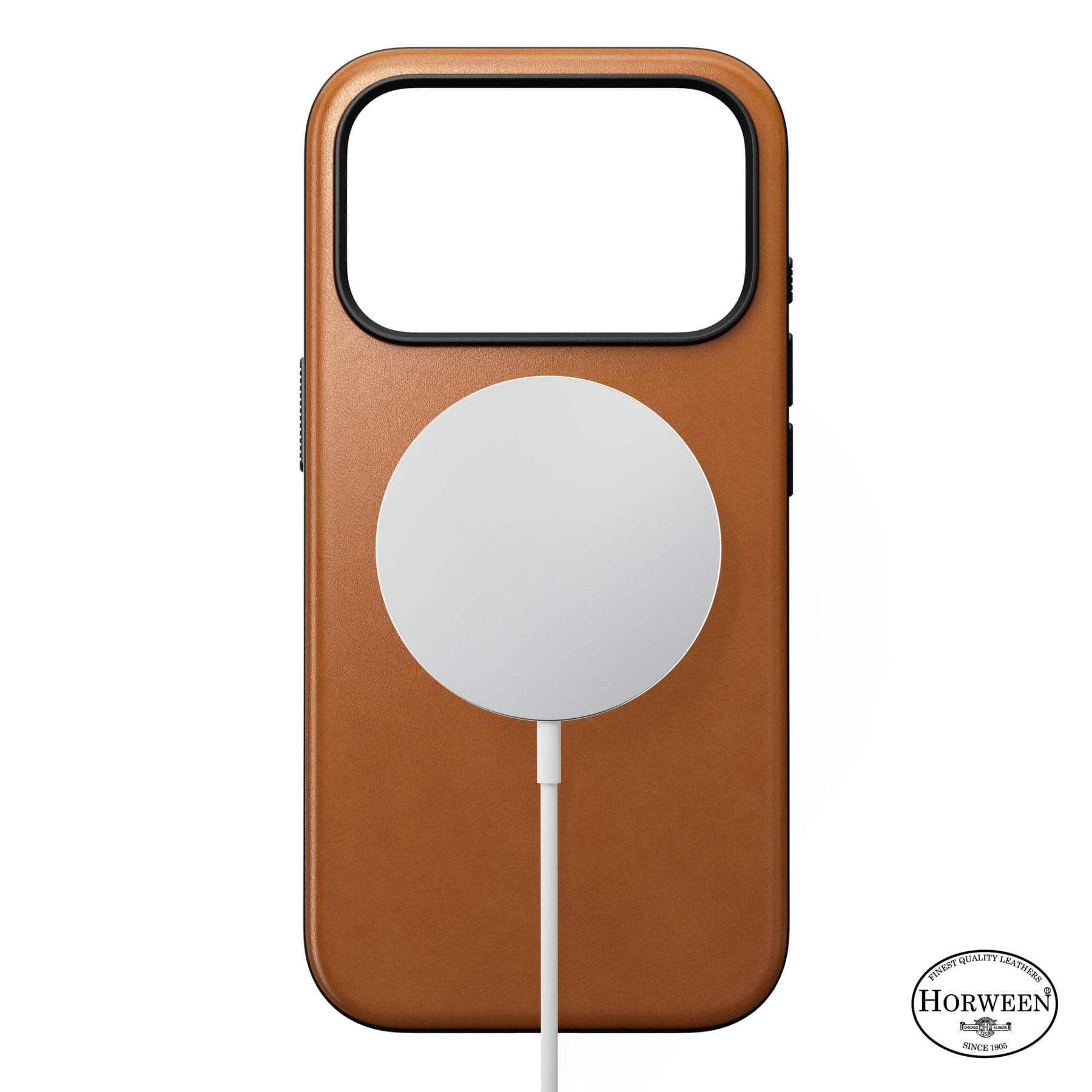 Nomad Modern Leather Case saddle (Horween) - iPhone 18 Pro/17 Pro