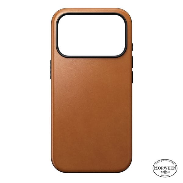 Nomad Modern Leather Case saddle (Horween) - iPhone 18 Pro/17 Pro