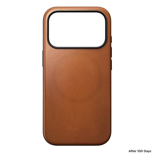 Nomad Modern Leather Case saddle (Horween) - iPhone 18 Pro/17 Pro