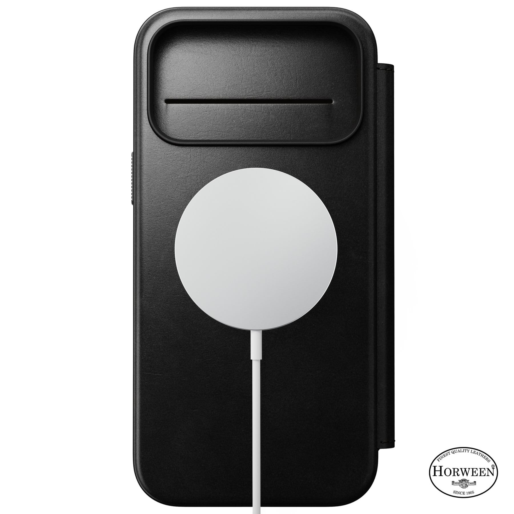 Nomad Modern Leather Folio black (Horween) - iPhone 18 Pro Max/17 Pro Max
