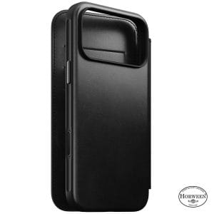 Θήκη Πορτοφόλι iPhone 18 Pro Max / 17 Pro Max Nomad Modern Leather Folio Black Horween