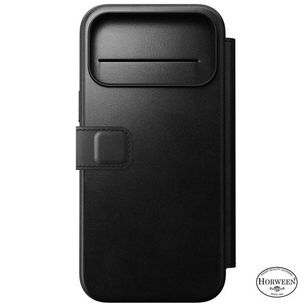 Nomad Modern Leather Folio black (Horween) - iPhone 18 Pro Max/17 Pro Max