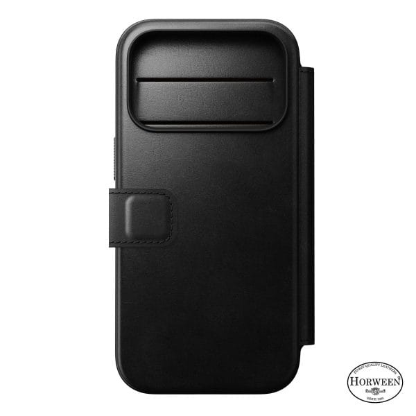 Nomad Modern Leather Folio black (Horween) - iPhone 18 Pro/17 Pro