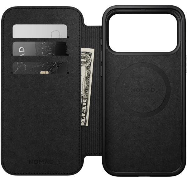 Nomad Modern Leather Folio black - iPhone 18 Pro Max/17 Pro Max