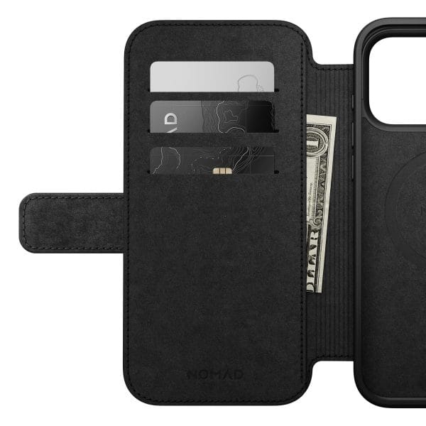 Nomad Modern Leather Folio black - iPhone 18 Pro Max/17 Pro Max