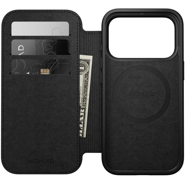Nomad Modern Leather Folio black - iPhone 18 Pro/17 Pro