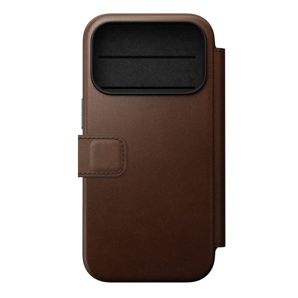 Nomad Modern Leather Folio brown - iPhone 18 Pro/17 Pro