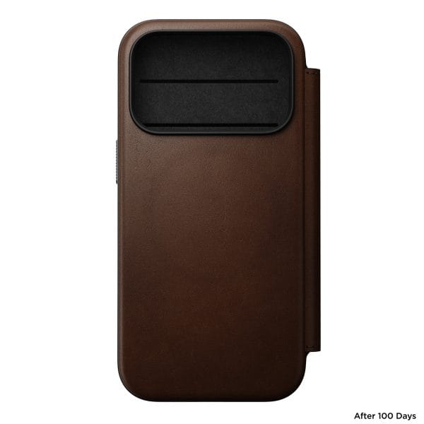Nomad Modern Leather Folio brown - iPhone 18 Pro/17 Pro