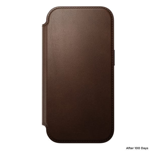 Nomad Modern Leather Folio brown - iPhone 18 Pro/17 Pro