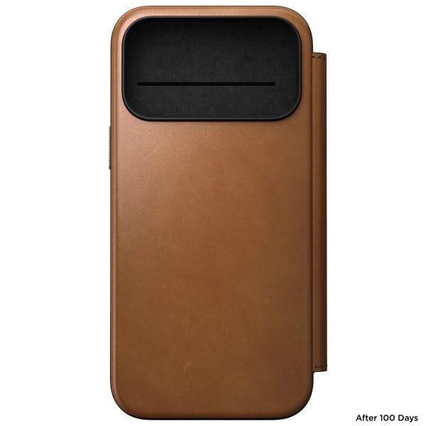 Nomad Modern Leather Folio english tan - iPhone 18 Pro Max/17 Pro Max